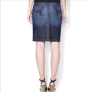Citizens Of Humanity Novak Stretch #358 Pencil Skirt  Dark Denim - 26